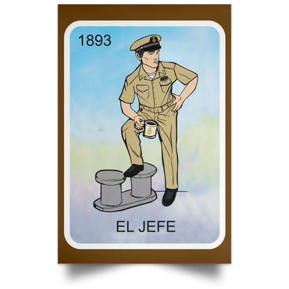 El Jefe Satin Poster