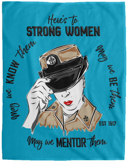 Strong Women Plush Fleece Blanket - 60x80