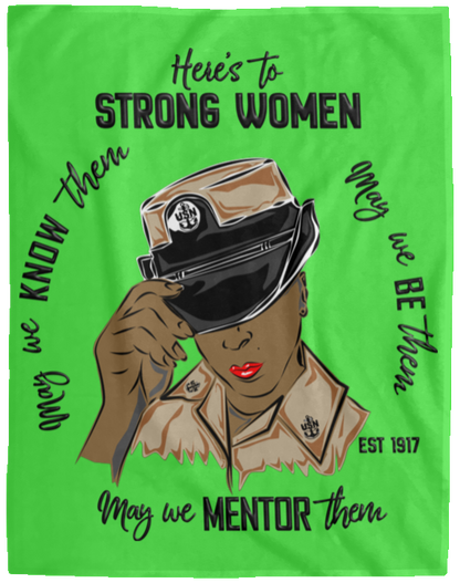 Strong Women V2 Plush Fleece Blanket - 60x80