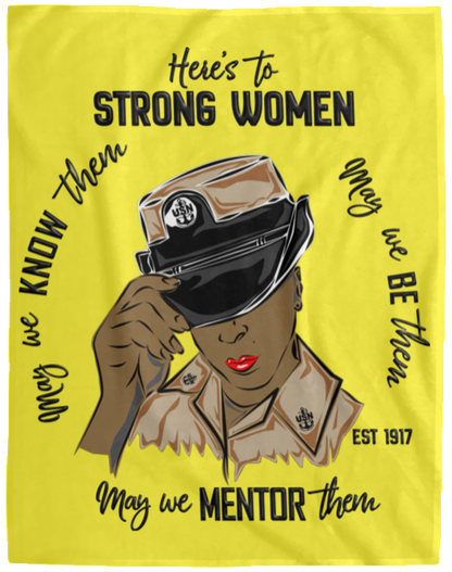 Strong Women V2 Plush Fleece Blanket - 60x80