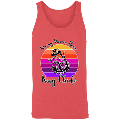 Strong Navy Mom Unisex Tank
