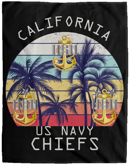California Chiefs Plush Fleece Blanket - 60x80