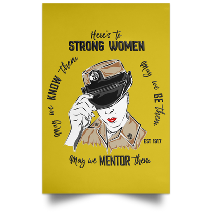 Strong Women V2 Satin Poster