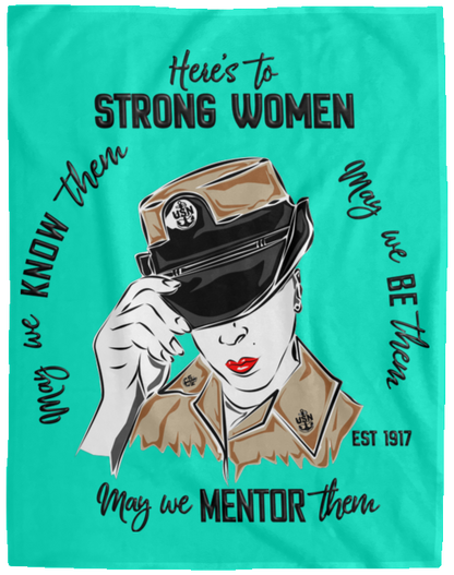 Strong Women Plush Fleece Blanket - 60x80