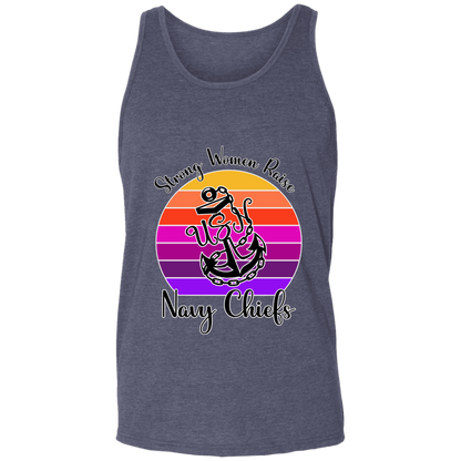 Strong Navy Mom Unisex Tank