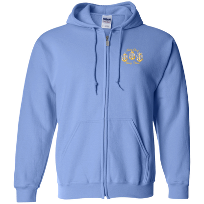 Strong Woman Zip Up Hooded Sweatshirt