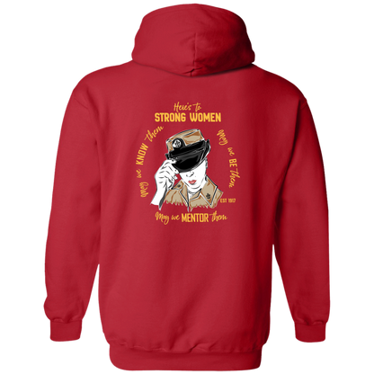 Strong Woman Zip Up Hooded Sweatshirt
