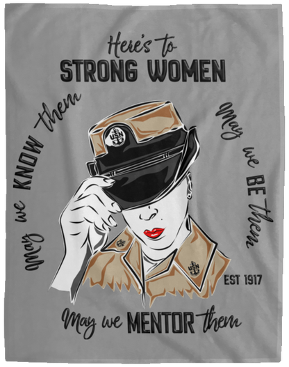 Strong Women Plush Fleece Blanket - 60x80