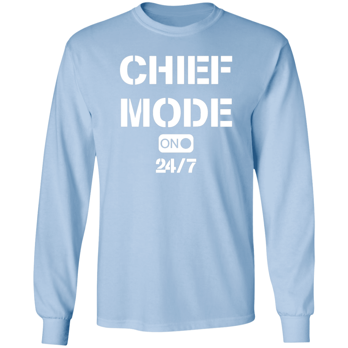 Chief Mode LS Ultra Cotton T-Shirt White Design