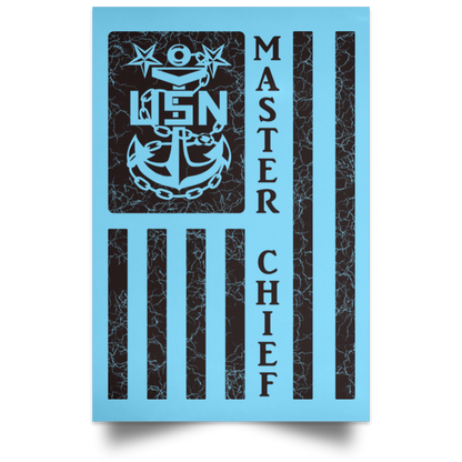 Master Chief Flag Satin Poster