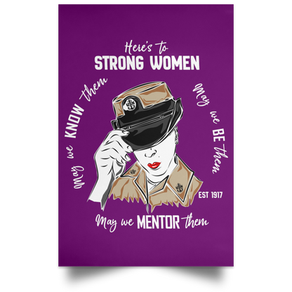 Strong Woman Satin Poster