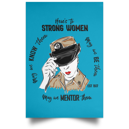 Strong Women V2 Satin Poster