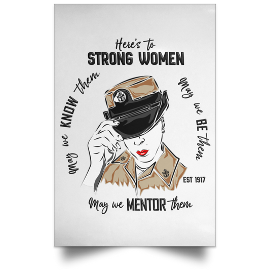 Strong Women V2 Satin Poster