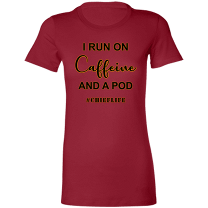 I Run On Coffee Ladies' T-Shirt
