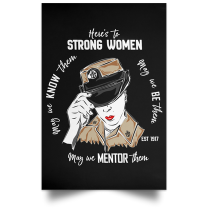 Strong Woman Satin Poster
