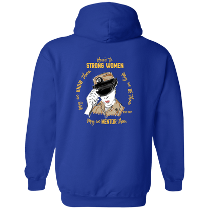Strong Woman Zip Up Hooded Sweatshirt