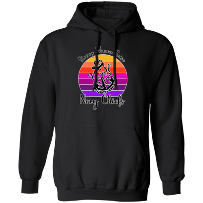 Strong Navy Mom Pullover Hoodie