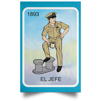 El Jefe Satin Poster