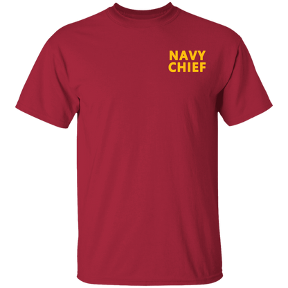 Navy Girl Gold and White Design T-Shirt