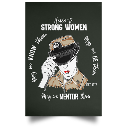 Strong Woman Satin Poster