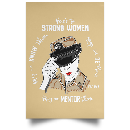 Strong Woman Satin Poster