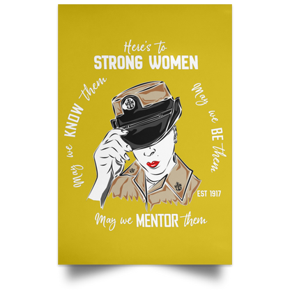 Strong Woman Satin Poster
