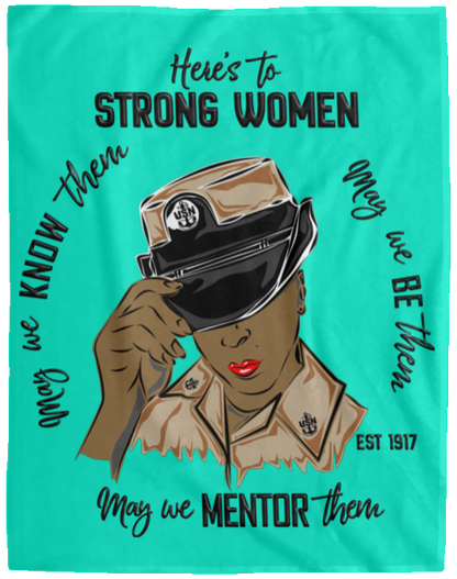 Strong Women V2 Plush Fleece Blanket - 60x80