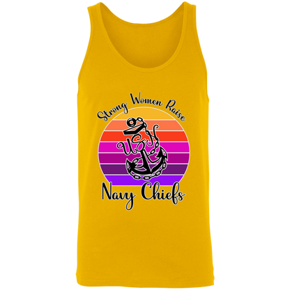 Strong Navy Mom Unisex Tank