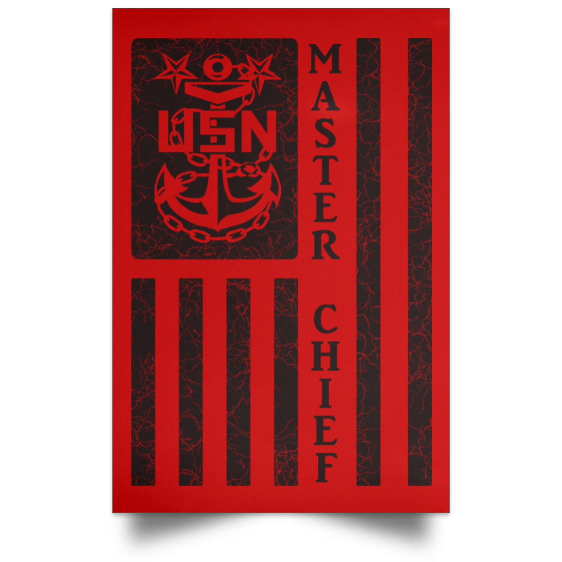 Master Chief Flag Satin Poster