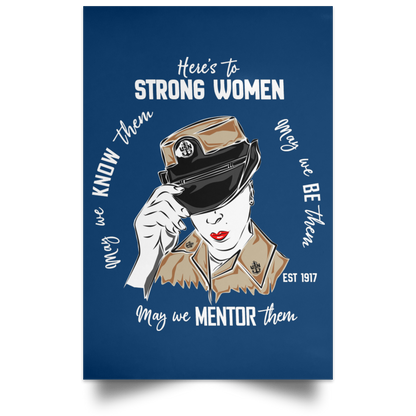 Strong Woman Satin Poster