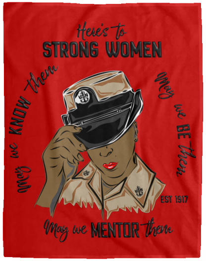 Strong Women V2 Plush Fleece Blanket - 60x80