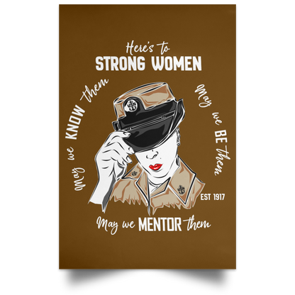 Strong Woman Satin Poster