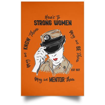 Strong Women V2 Satin Poster
