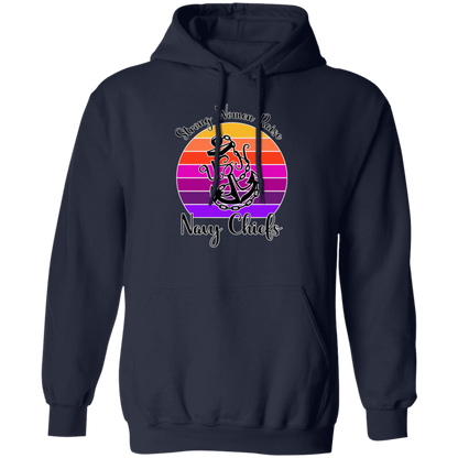 Strong Navy Mom Pullover Hoodie