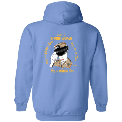 Strong Woman Zip Up Hooded Sweatshirt