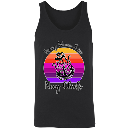 Strong Navy Mom Unisex Tank