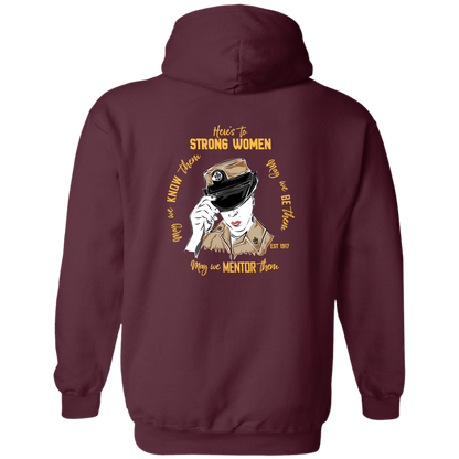 Strong Woman Zip Up Hooded Sweatshirt