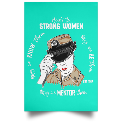 Strong Woman Satin Poster