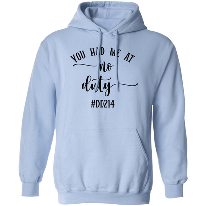 No Duty Pullover Hoodie