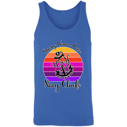 Strong Navy Mom Unisex Tank