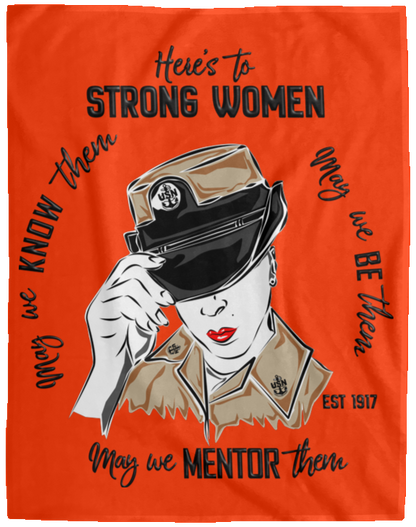 Strong Women Plush Fleece Blanket - 60x80