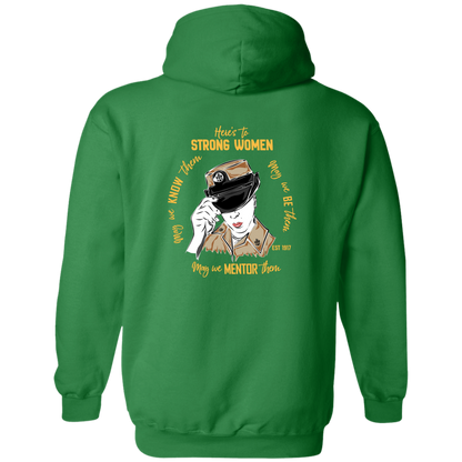 Strong Woman Zip Up Hooded Sweatshirt
