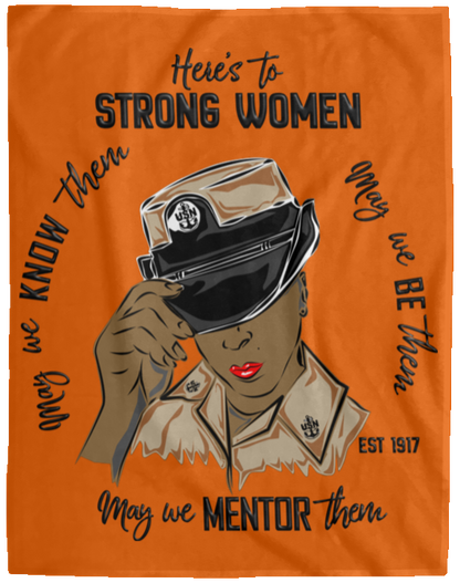 Strong Women V2 Plush Fleece Blanket - 60x80