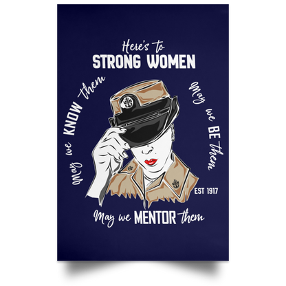 Strong Woman Satin Poster