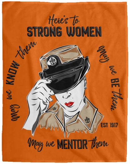Strong Women Plush Fleece Blanket - 60x80