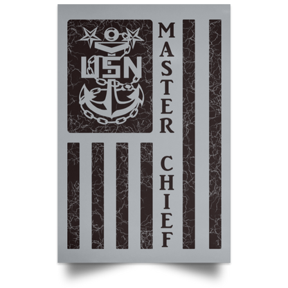 Master Chief Flag Satin Poster