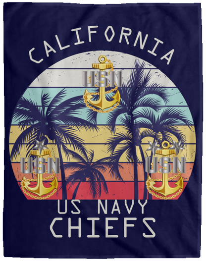 California Chiefs Plush Fleece Blanket - 60x80