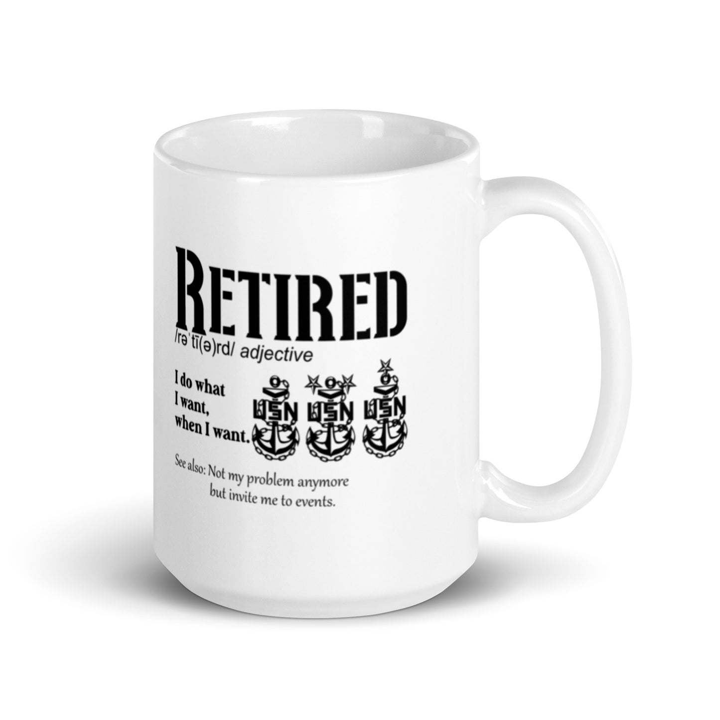 Retired Definition 15 oz White Mug