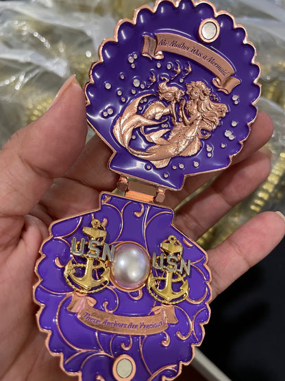 Sea Shell Anchor Holder Coin
