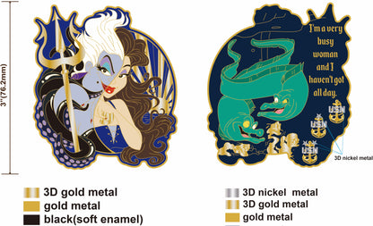 UrsulaVillain Series Coin 3" Coin